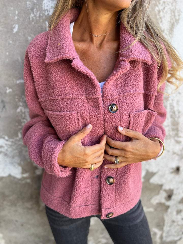 Stilvolle Premium Jacke mit Knopfleiste für Damen | Zoe -1