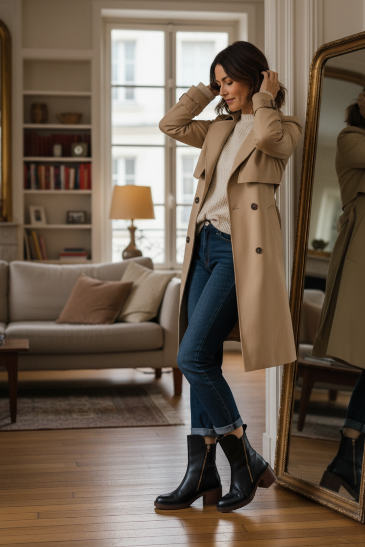 Bequeme Edle Stiefel mit Absatz für Damen | Atemporal -10