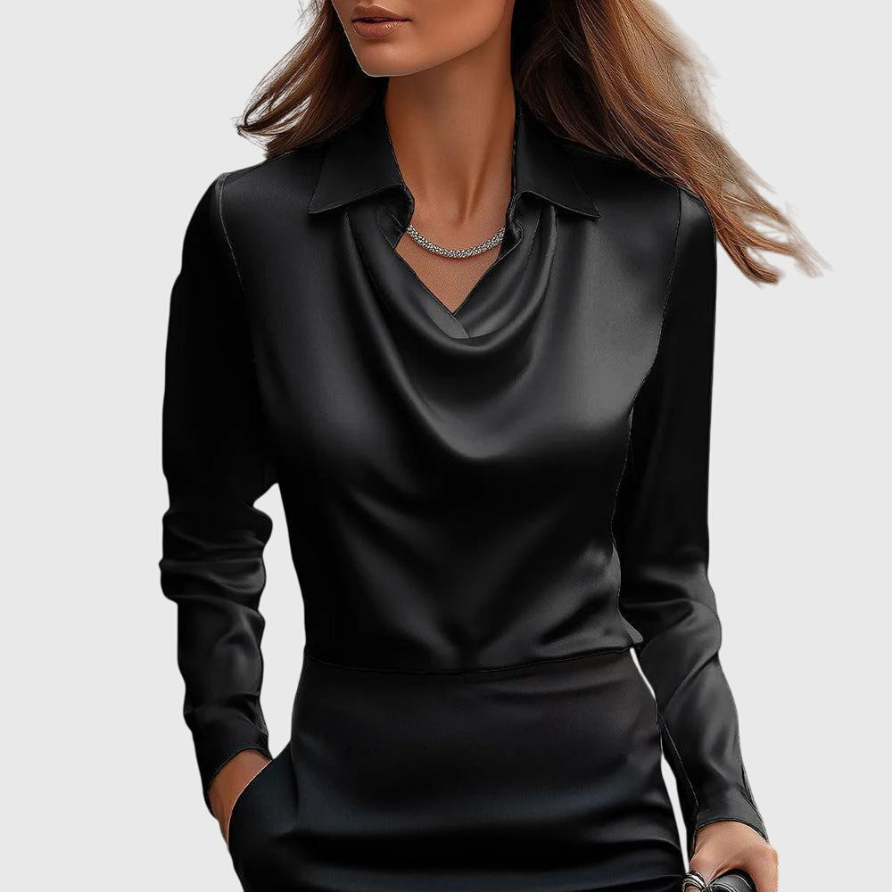 Elegante Bluse Ausschnitt für Frauen | Calyra -4