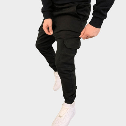 Elegante Feine Cargohose mit Tunnelzug für Herren | Leo -2