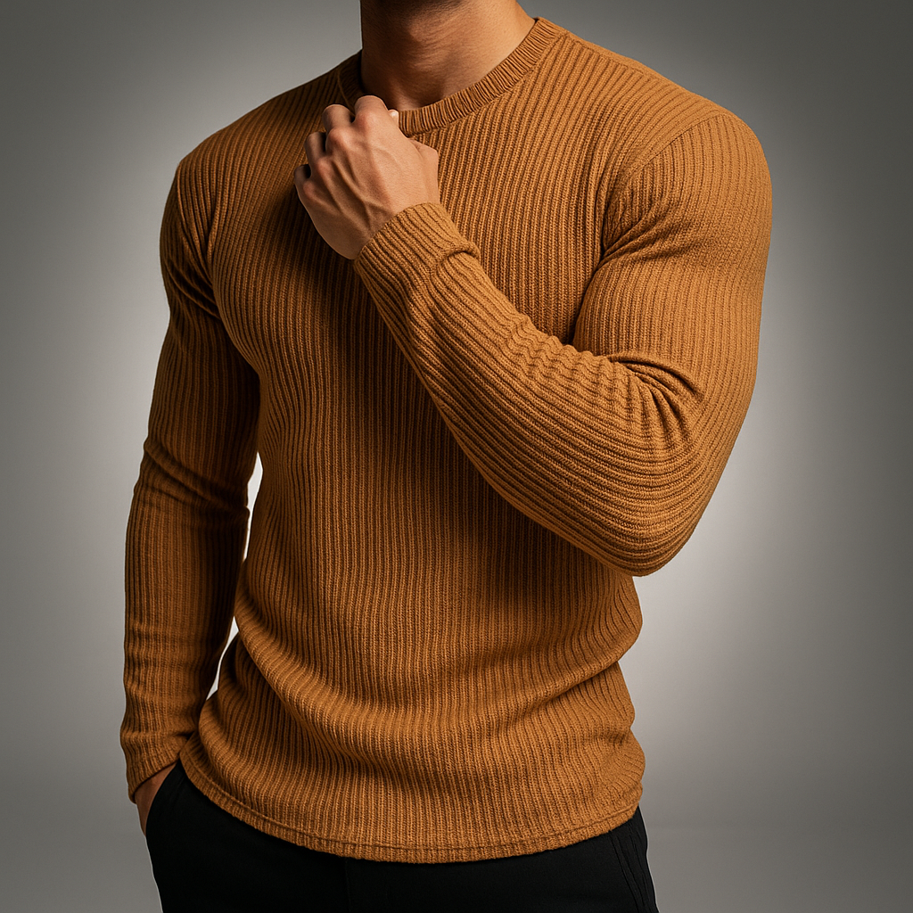 Elegant Rib-Knit Jumper for Men | Morris