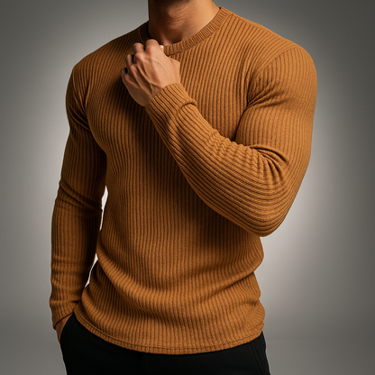 Elegant Rib-Knit Jumper for Men | Morris
