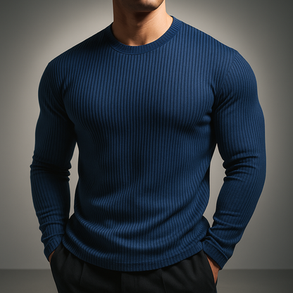 Elegant Rib-Knit Jumper for Men | Morris
