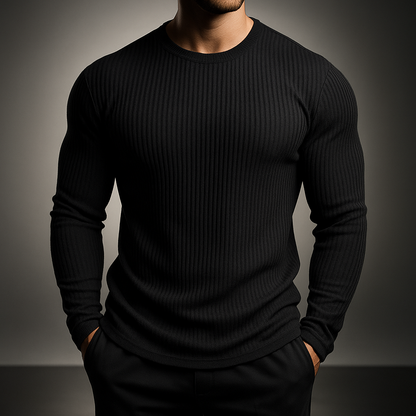 Elegant Rib-Knit Jumper for Men | Morris