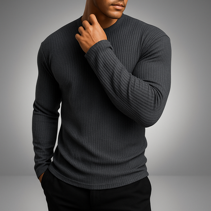 Elegant Rib-Knit Jumper for Men | Morris