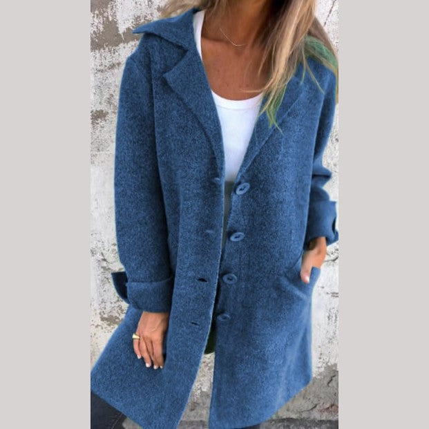 Langer Eleganter Damenmantel Alltag Stil für Männer | Baylea -9