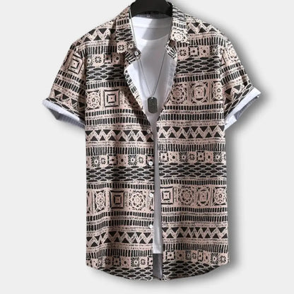 Stilvolle Edle Bluse mit Print für Herren | Jimmy -1
