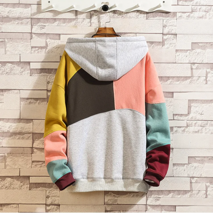 Patchwork Hoodie mit Farbblock-Design für Herren | Kairo