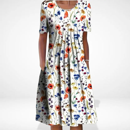 Stilvolles Hochwertiges Sommerkleid mit Print für Damen | Fern -1