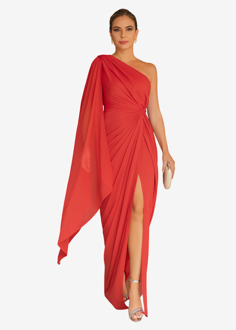 Bequemes Hochwertiges Kleid mit Schlitz für Damen | Hombros Descubiertos -4