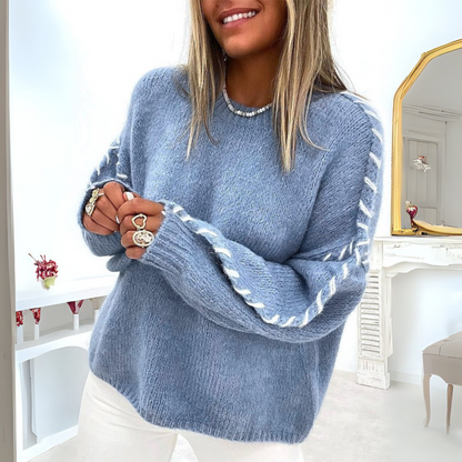 Langer Rundhals Pullover für Männer | Alina -2