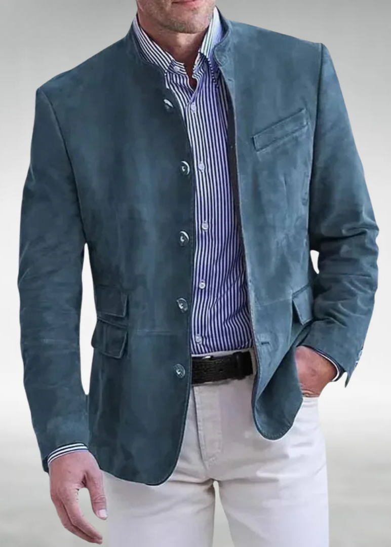 Bequeme Edle Jacke mit eleganter Linienführung für Herren | Lucio -2
