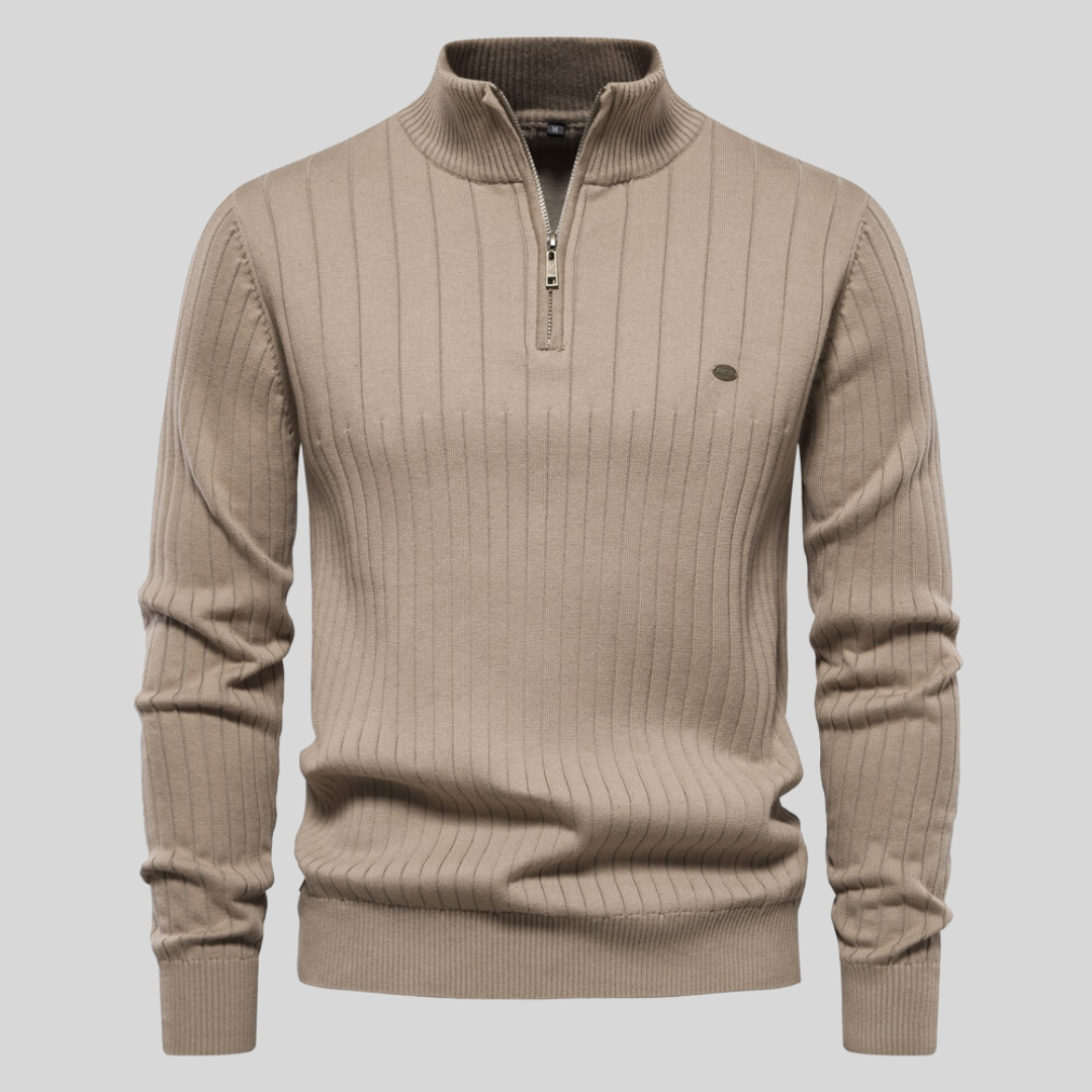 Men's elegant zip-up sweater | Tavian