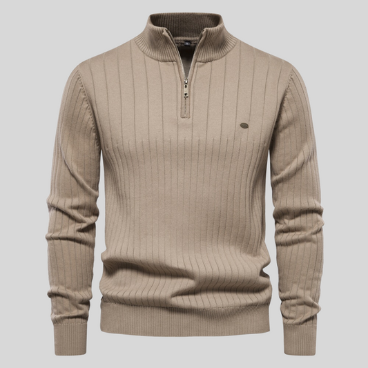 Men's elegant zip-up sweater | Tavian