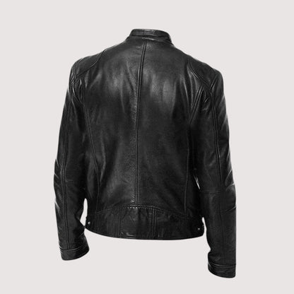 Stilvolle Raffinierte Lederjacke mit Lederlook für Herren | Moderna Sofisticada -3