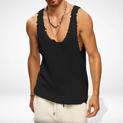 Bequemes Raffiniertes Tank Top mit ärmellosem Schnitt für Herren | Dennis -6