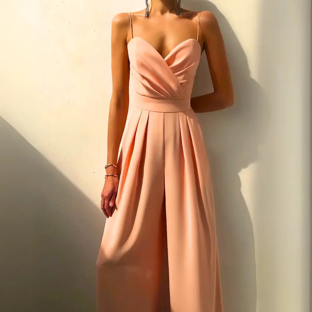 Stilvoller Premium Jumpsuit mit Strick für Damen | Ursella -12