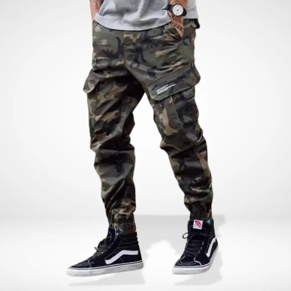 Bequeme Raffinierte Cargohose mit Print für Herren | Knapp -3