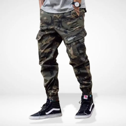 Bequeme Raffinierte Cargohose mit Print für Herren | Knapp -3