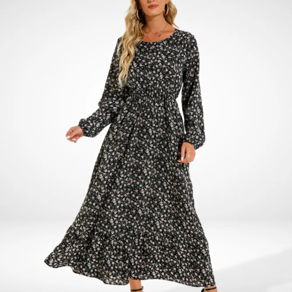 Bequemes Raffiniertes Sommerkleid mit Print für Damen | Irma -8