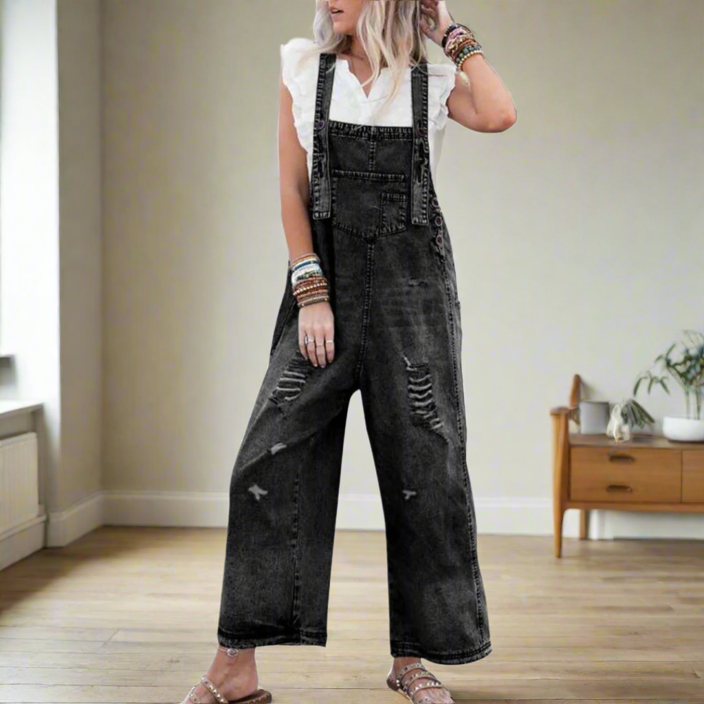 Vintage Waschbarer Jumpsuit Schnitt für Männer | Carmelita -1