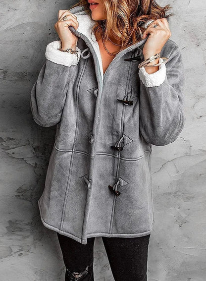 Kapuzinierter Wintermantel Knebelverschluss für Männer | Arwelyn -1