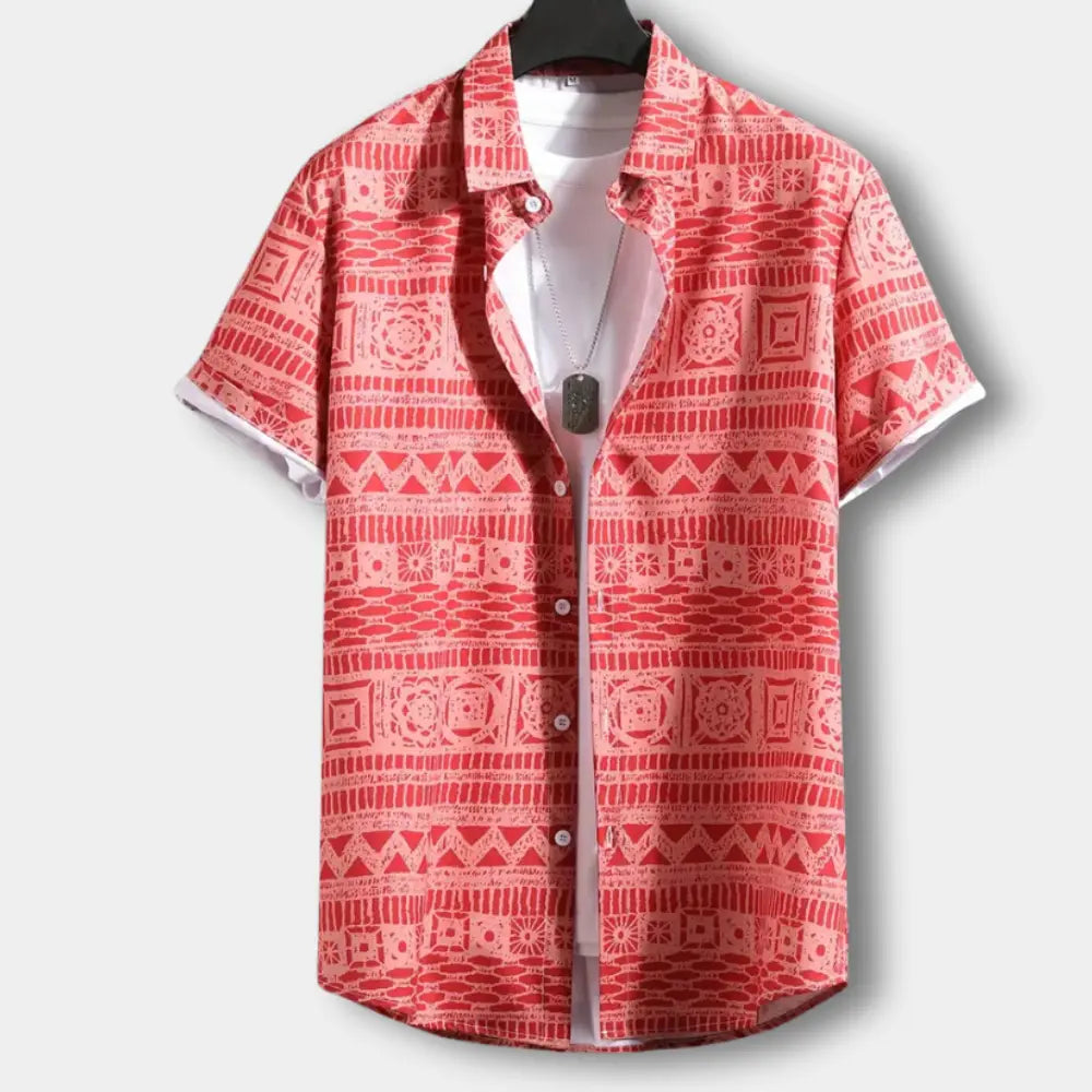 Stilvolle Edle Bluse mit Print für Herren | Jimmy -3
