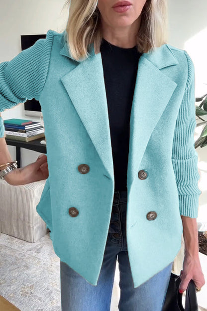 Eleganter Blazer Strickärmeln für Männer | Valeria -9