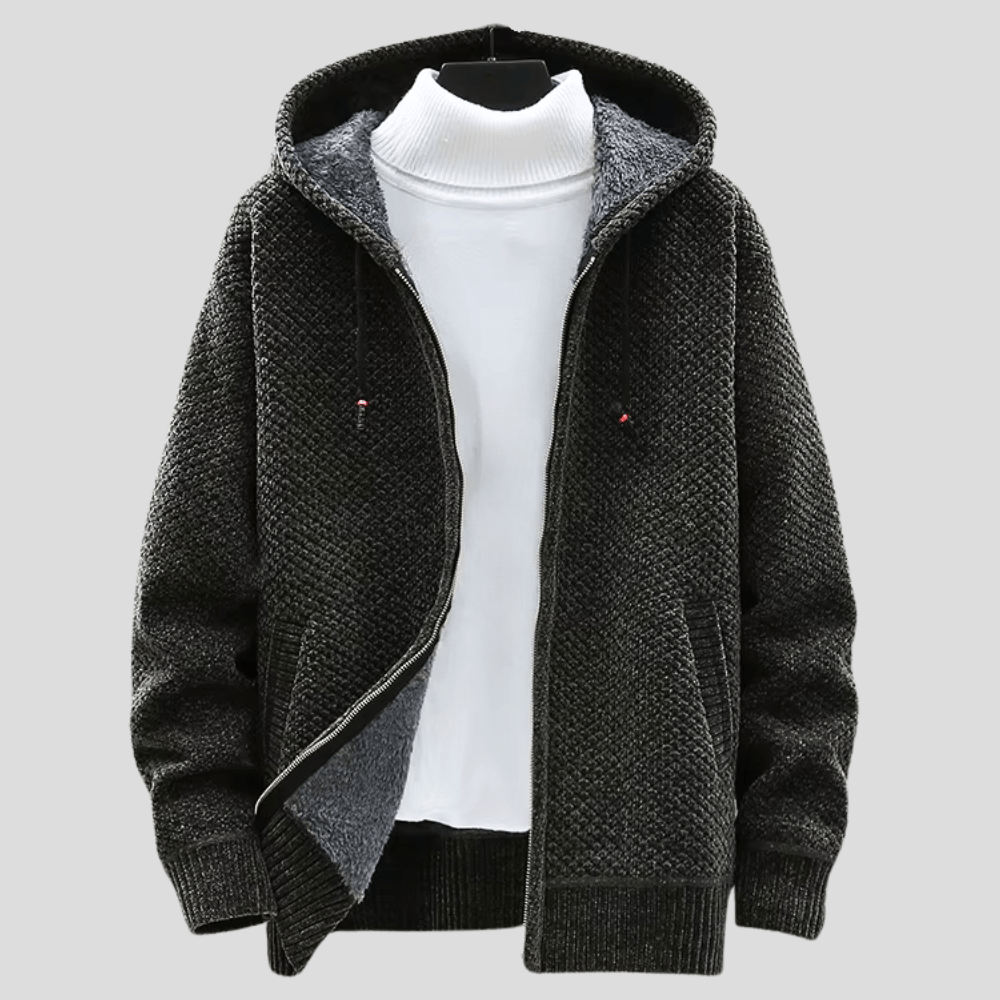 Bequemer Feiner Hoodie mit modernem Design für Herren | Cálido -3