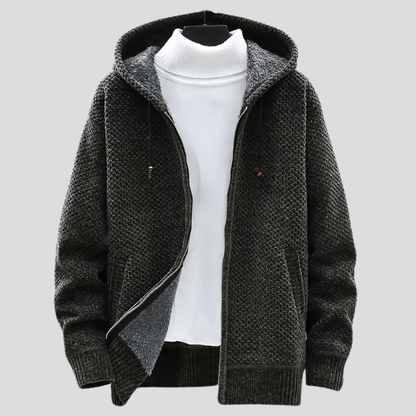 Bequemer Feiner Hoodie mit modernem Design für Herren | Cálido -3
