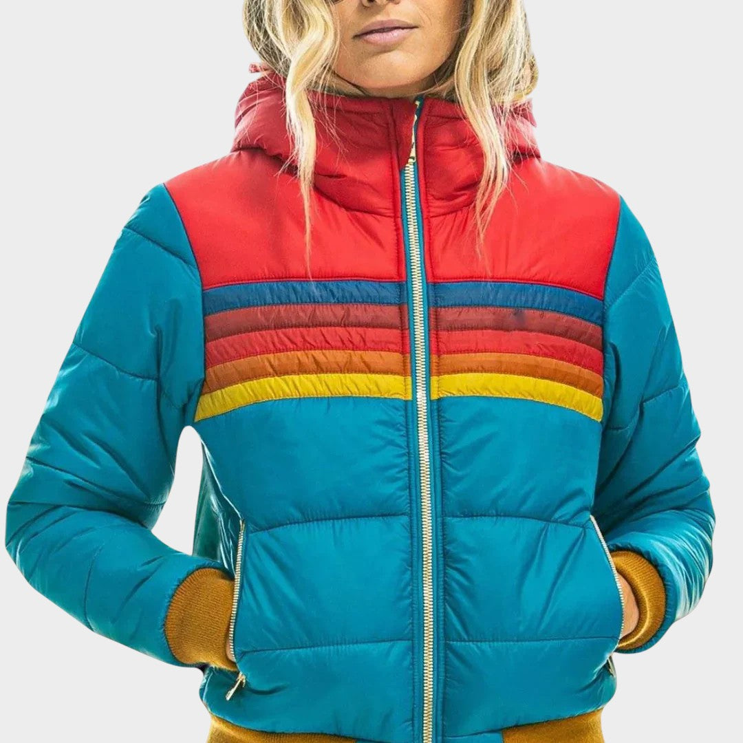 Stilvolle Hochwertige Wasserdichte Jacke mit wasserabweisendem Material für Damen | Seriva -3