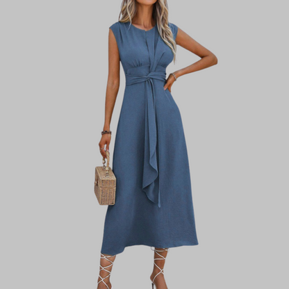 Women's Sleeveless Crew Neck Maxi Dress | Selina