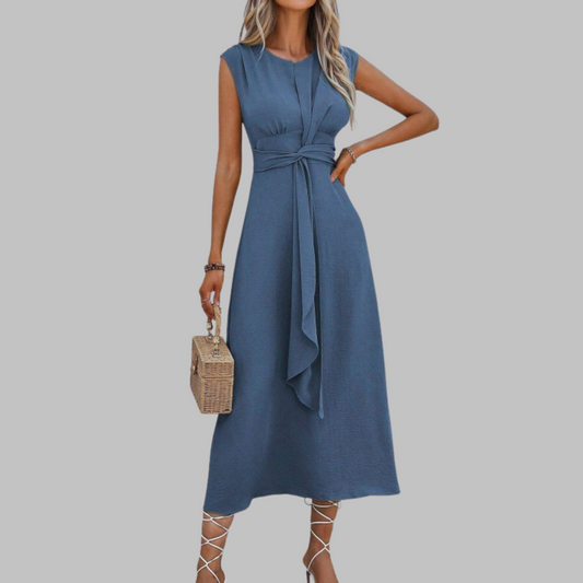 Women's Sleeveless Crew Neck Maxi Dress | Selina