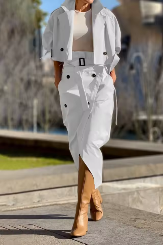 Modernes Feines Set mit eleganter Linienführung für Damen | Cómodo -3