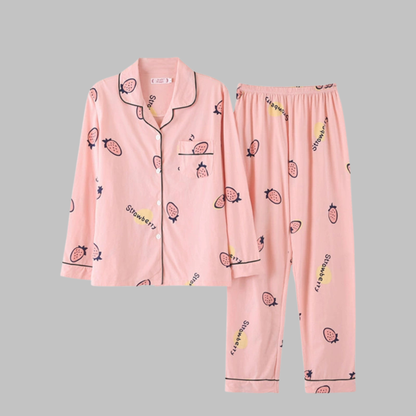 Gemütliches Loungewear-Set mit Langarmshirt und Hose für Damen | Cosima