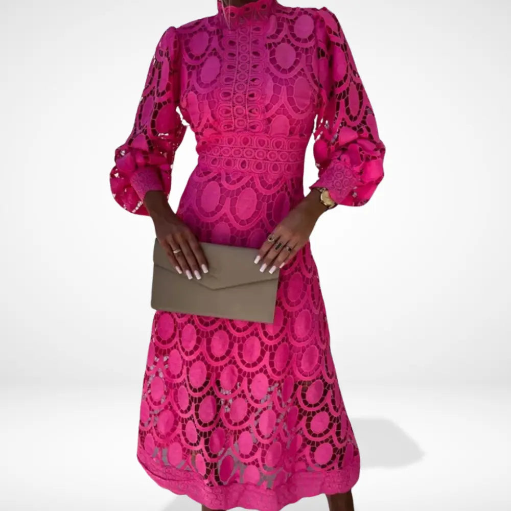 Elegantes Feines Maxikleid mit Spitze für Damen | Olivia -2