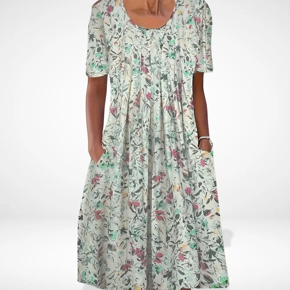 Stilvolles Hochwertiges Sommerkleid mit Print für Damen | Fern -4