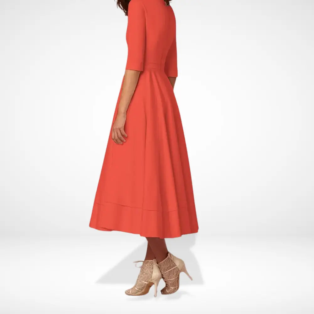 Stilvolles Edles Abendkleid mit tiefem Ausschnitt für Damen | Addie -3