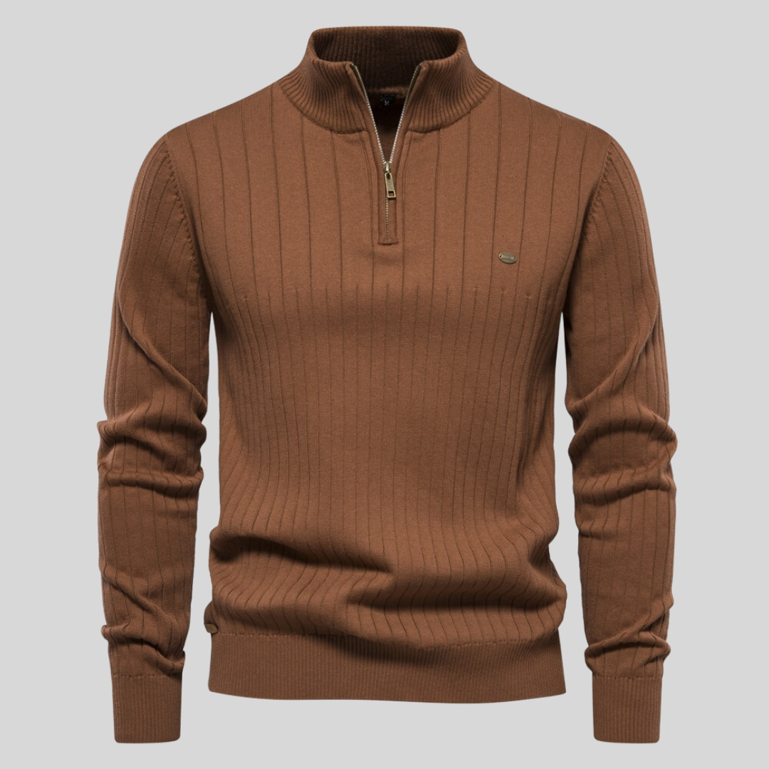 Men's elegant zip-up sweater | Tavian