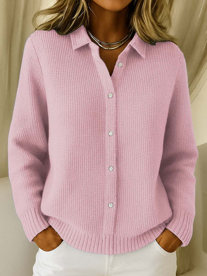 Elegante Strickjacke Kragen für Frauen | Erica -3