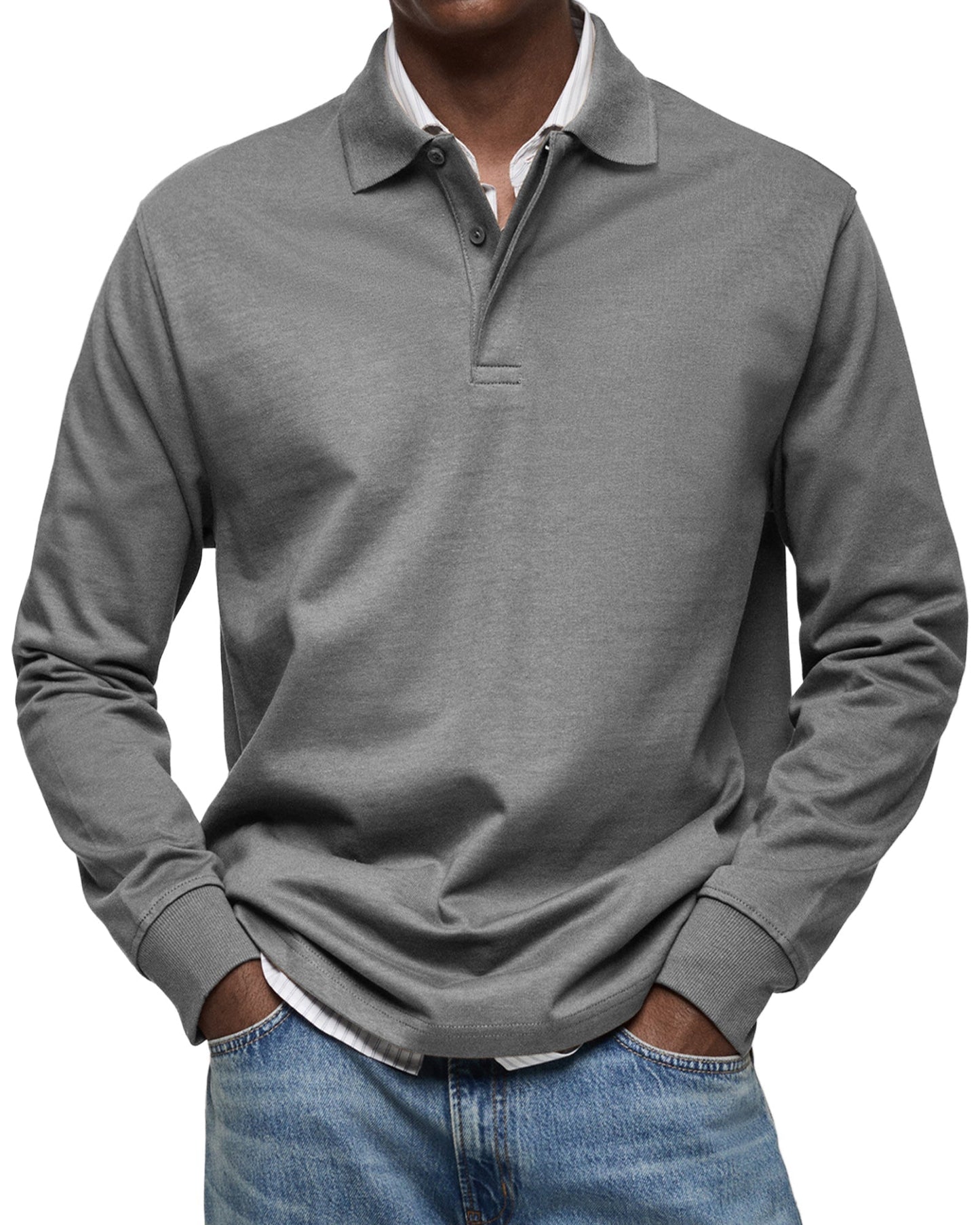 Vintage long-sleeve everyday casual shirt for men | Oscar -5