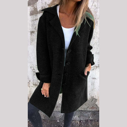 Langer Eleganter Damenmantel Alltag Stil für Männer | Baylea -8