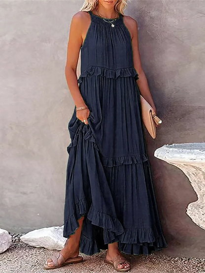 Ruffle Breeze Maxi Kleid für Damen | Mabel