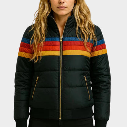 Stilvolle Hochwertige Wasserdichte Jacke mit wasserabweisendem Material für Damen | Seriva -4