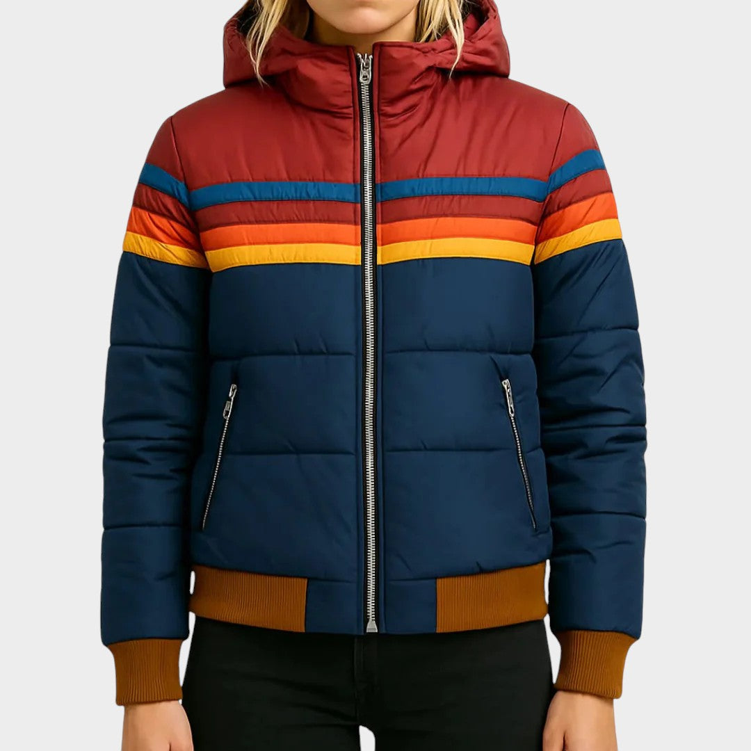 Stilvolle Hochwertige Wasserdichte Jacke mit wasserabweisendem Material für Damen | Seriva -5