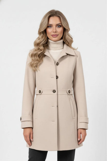 Eleganter Wintermantel Gürtel Knopfleiste für Männer | Alverine -4