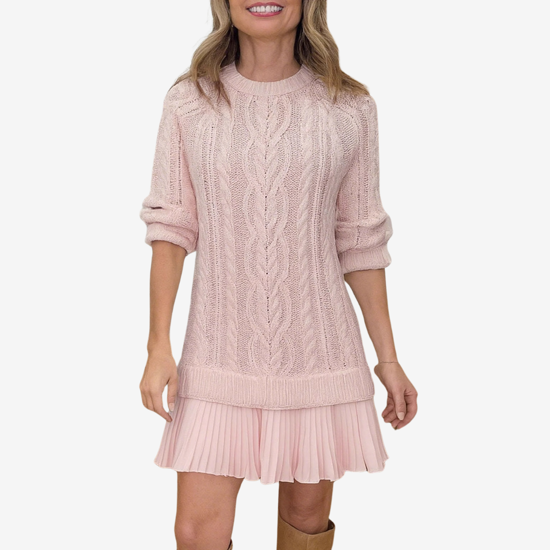 Modernes Edles Midikleid mit Plissee für Damen | Midi -4