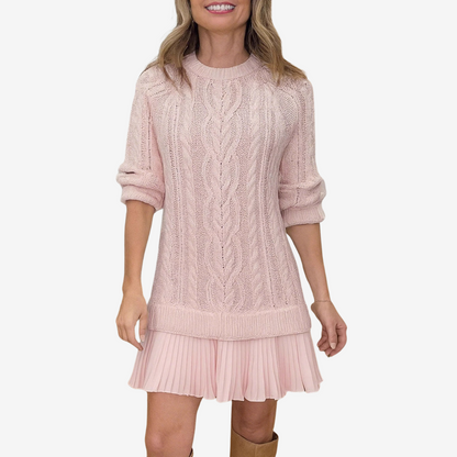 Modernes Edles Midikleid mit Plissee für Damen | Midi -4