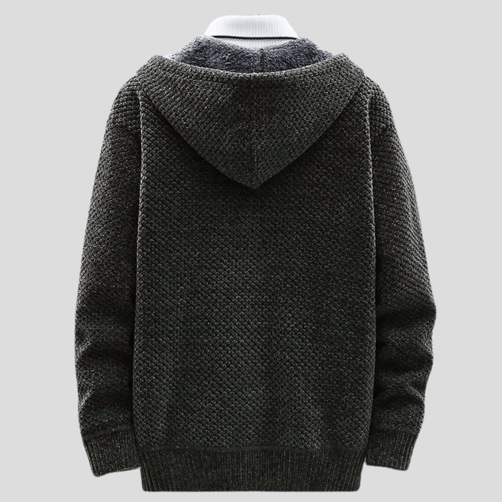 Bequemer Feiner Hoodie mit modernem Design für Herren | Cálido -4