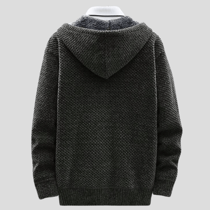Bequemer Feiner Hoodie mit modernem Design für Herren | Cálido -4